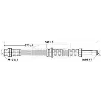 Flexible de frein BORG & BECK BBH6763