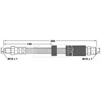 Flexible de frein BORG & BECK BBH6764