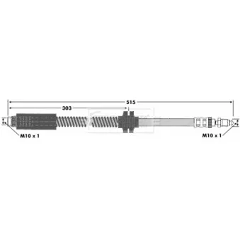Flexible de frein BORG & BECK BBH6766