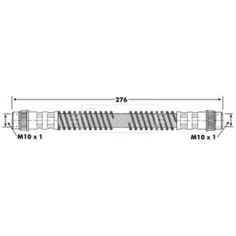 Flexible de frein BORG & BECK BBH6767
