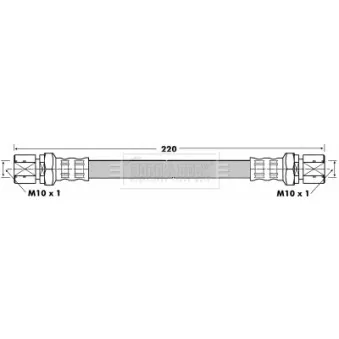 Flexible de frein BORG & BECK BBH6770