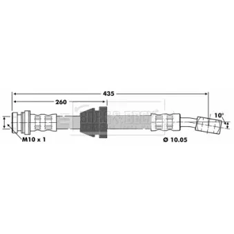 Flexible de frein BORG & BECK BBH6771
