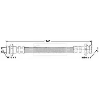 Flexible de frein BORG & BECK BBH6772