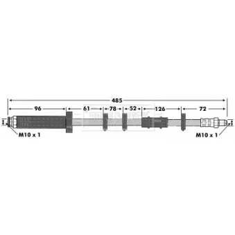 Flexible de frein BORG & BECK BBH6773