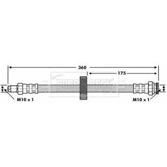 Flexible de frein BORG & BECK BBH6775