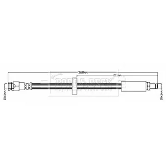 Flexible de frein BORG & BECK BBH6776