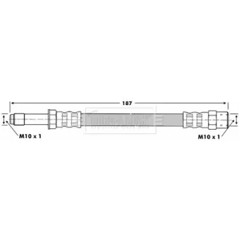 Flexible de frein BORG & BECK BBH6780
