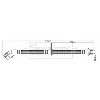 Flexible de frein BORG & BECK BBH6782