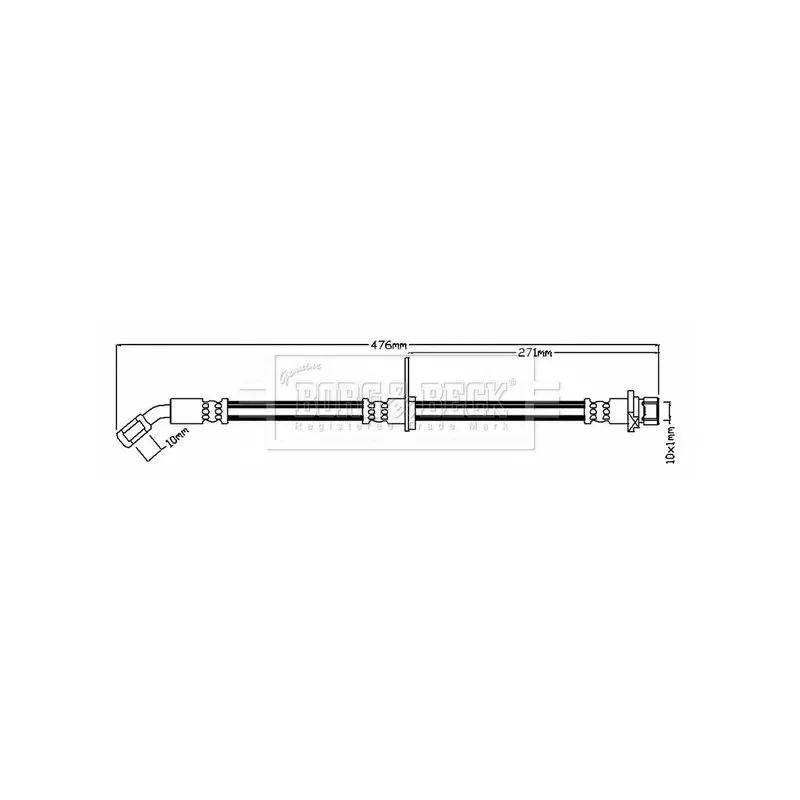 Flexible de frein BORG & BECK BBH6782