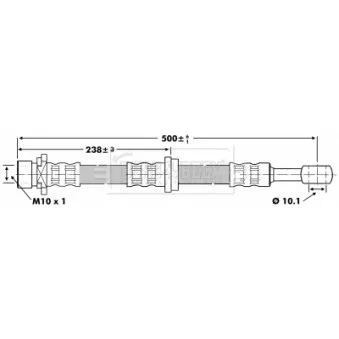 Flexible de frein BORG & BECK BBH6786