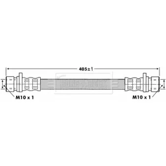 Flexible de frein BORG & BECK BBH6787