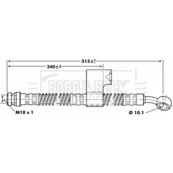 Flexible de frein BORG & BECK BBH6798