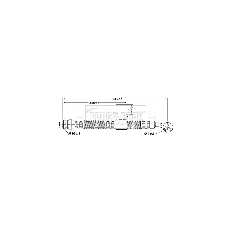 Flexible de frein BORG & BECK BBH6798
