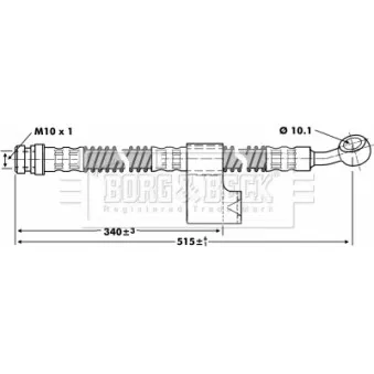 Flexible de frein BORG & BECK BBH6799