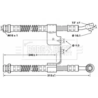 Flexible de frein BORG & BECK BBH6800