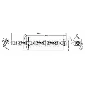 Flexible de frein BORG & BECK BBH6803