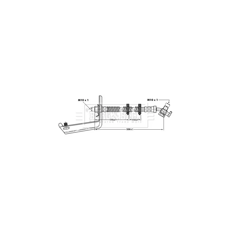 Flexible de frein BORG & BECK BBH6804