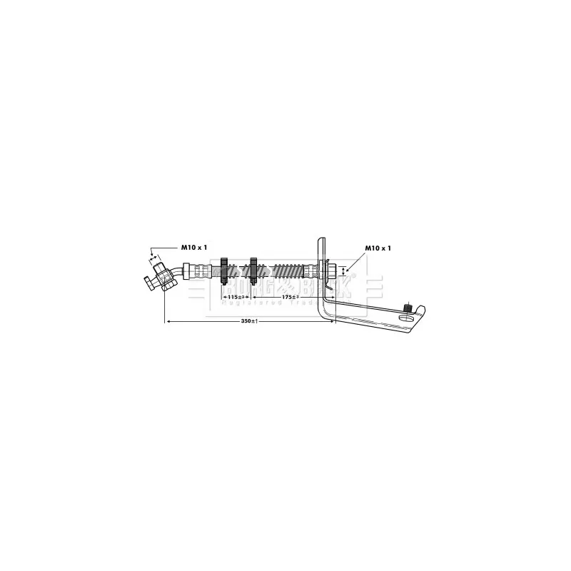 Flexible de frein BORG & BECK BBH6805