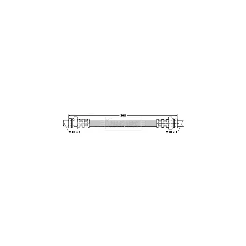 Flexible de frein BORG & BECK BBH6807