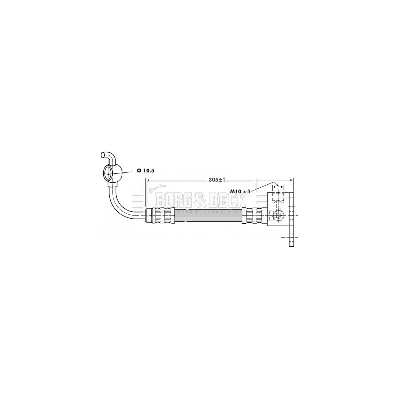 Flexible de frein BORG & BECK BBH6809