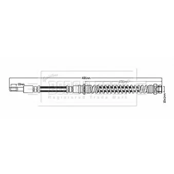 Flexible de frein BORG & BECK BBH6814
