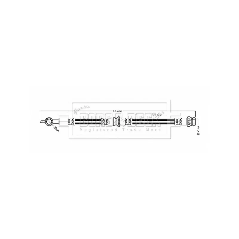 Flexible de frein BORG & BECK BBH6816