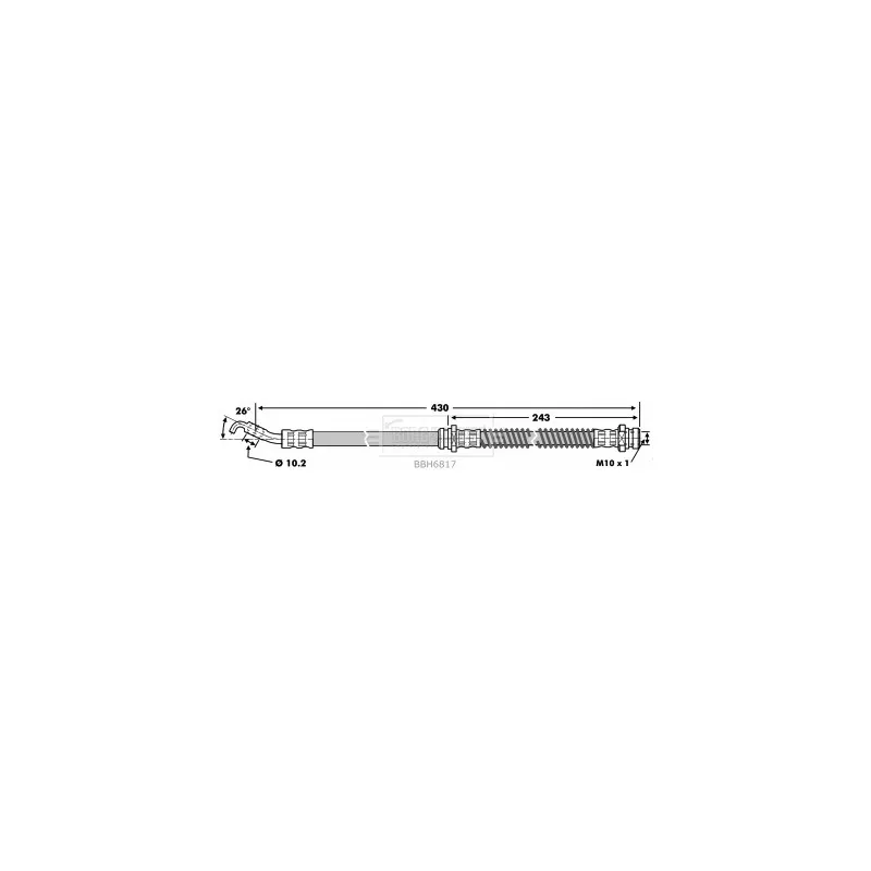 Flexible de frein BORG & BECK BBH6817