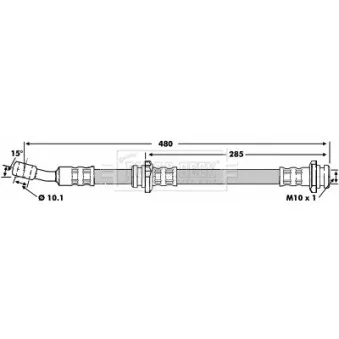 Flexible de frein BORG & BECK BBH6821