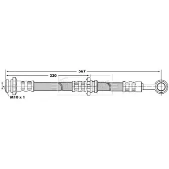 Flexible de frein BORG & BECK BBH6822
