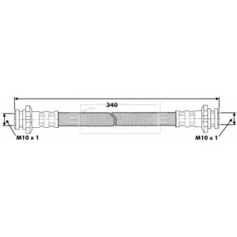 Flexible de frein BORG & BECK BBH6823