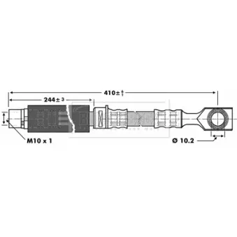 Flexible de frein BORG & BECK BBH6826