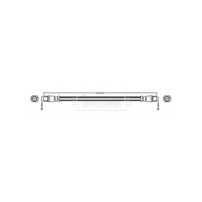 Flexible de frein BORG & BECK BBH6827