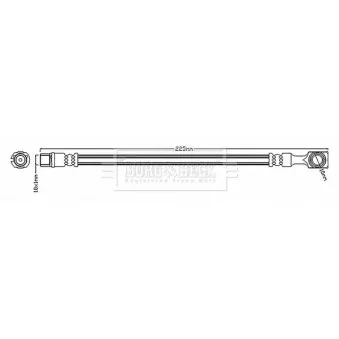 Flexible de frein BORG & BECK BBH6828
