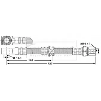 Flexible de frein BORG & BECK BBH6829
