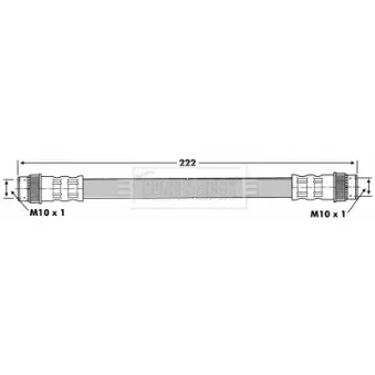 Flexible de frein BORG & BECK BBH6832