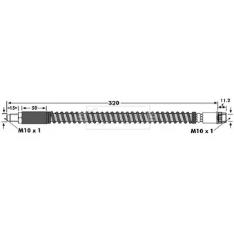 Flexible de frein BORG & BECK BBH6837