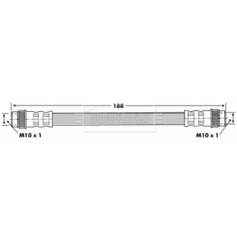 Flexible de frein BORG & BECK BBH6838