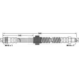 Flexible de frein BORG & BECK BBH6840