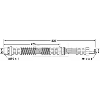 Flexible de frein BORG & BECK BBH6843