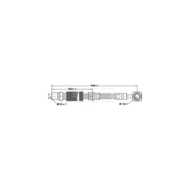 Flexible de frein BORG & BECK BBH6845