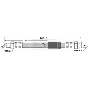 Flexible de frein BORG & BECK BBH6846
