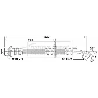 Flexible de frein BORG & BECK BBH6852