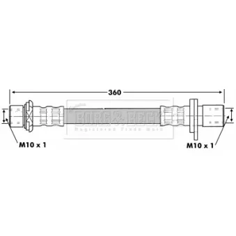 Flexible de frein BORG & BECK BBH6854