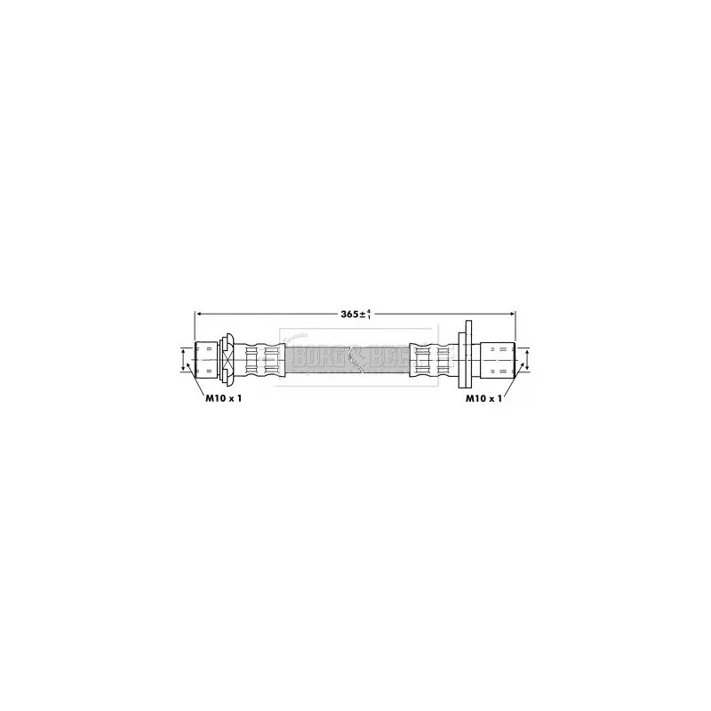 Flexible de frein BORG & BECK BBH6855