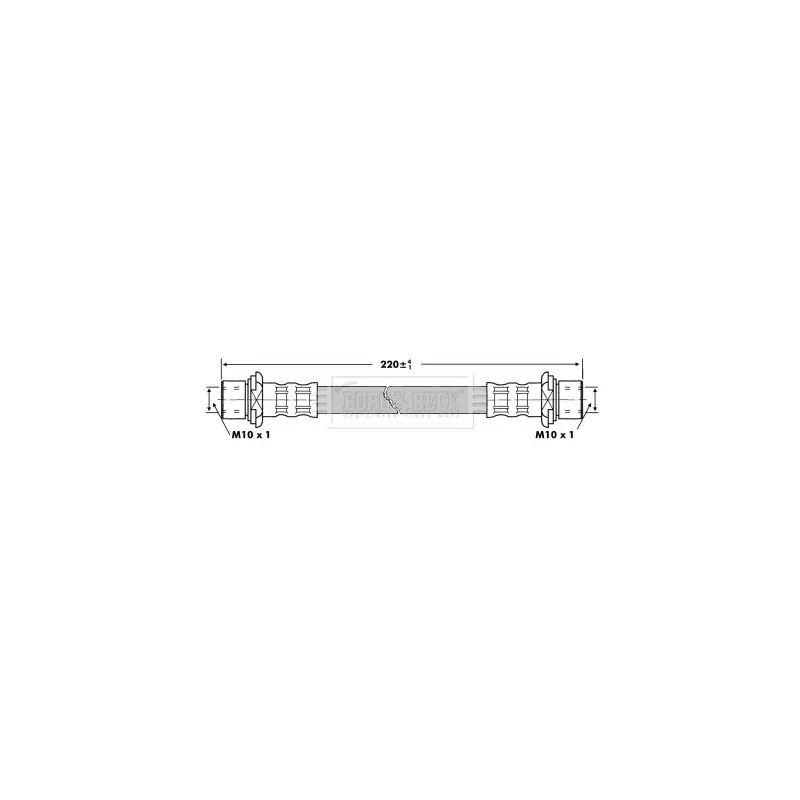 Flexible de frein BORG & BECK BBH6858