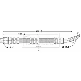 Flexible de frein BORG & BECK BBH6860