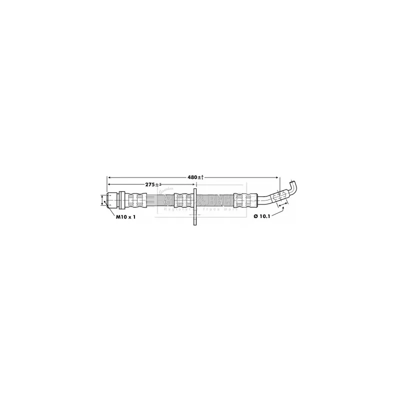 Flexible de frein BORG & BECK BBH6860