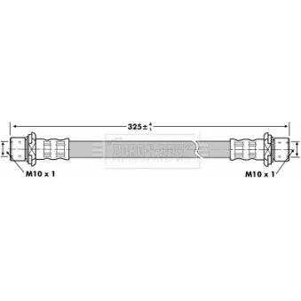 Flexible de frein BORG & BECK BBH6861