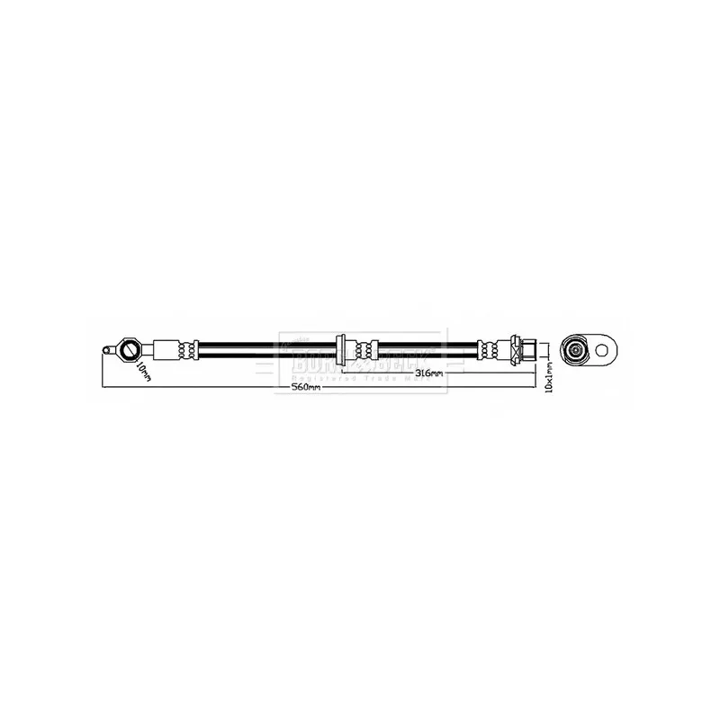 Flexible de frein BORG & BECK BBH6862