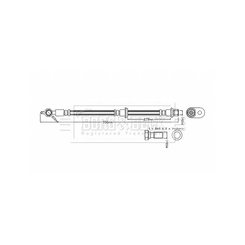 Flexible de frein BORG & BECK BBH6863